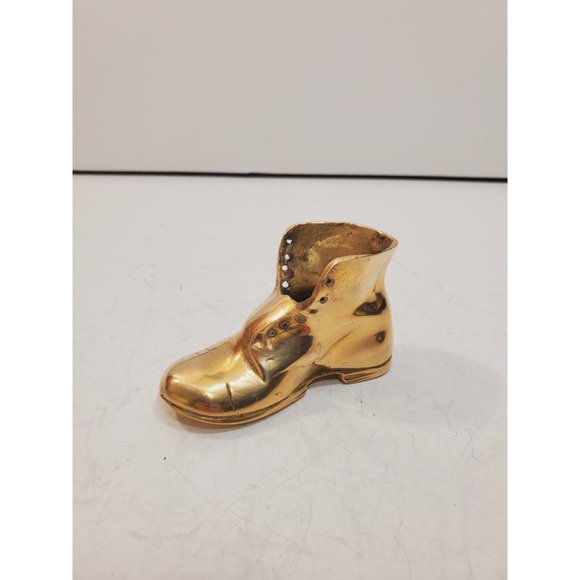 Heel Boot design sculpture / vase / / statue || heavy solid brass boot / solid - Picture 4 of 10